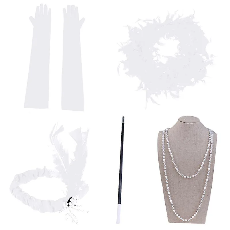 1920's Ladies Fancy Dress Accessories Flapper 1920s Charleston Girl Dress Set