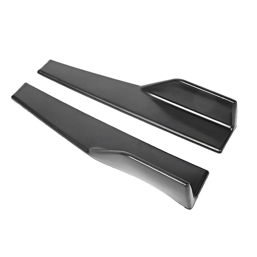 2pcs Universal Car Side Skirt Rocker Splitters Winglet Diffuser - Carbon Fiber Texture