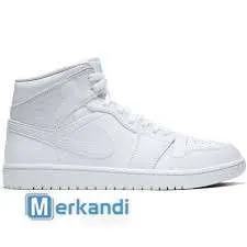 AIR JORDAN 1 MID TRIPLE WHITE 2.0 - 554724-130