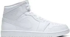 AIR JORDAN 1 MID TRIPLE WHITE 2.0 - 554724-130