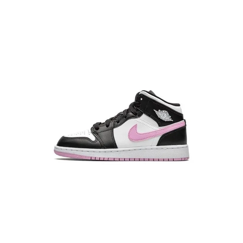 Air Jordan 1- White Black Light Arctic Pink