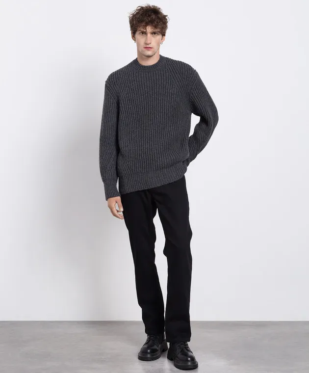 Alexander McQueen Gray wool sweater