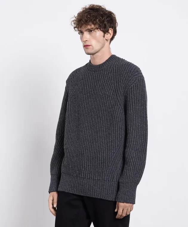 Alexander McQueen Gray wool sweater