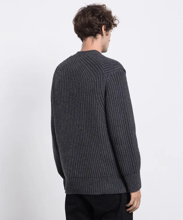 Alexander McQueen Gray wool sweater