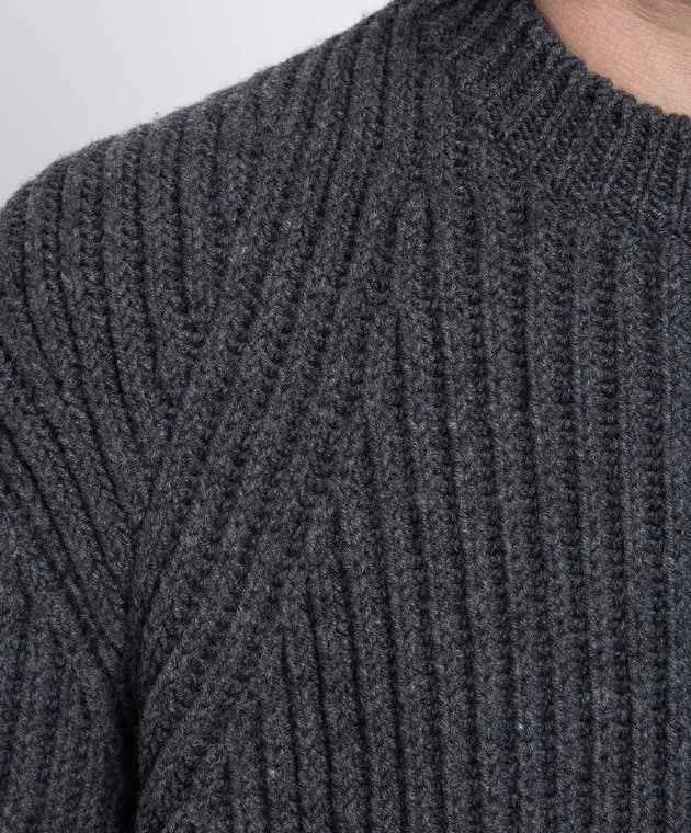 Alexander McQueen Gray wool sweater