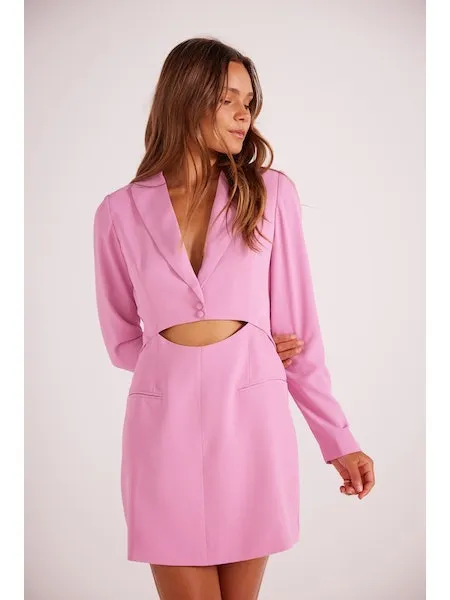 Allie Blazer Dress - Pink