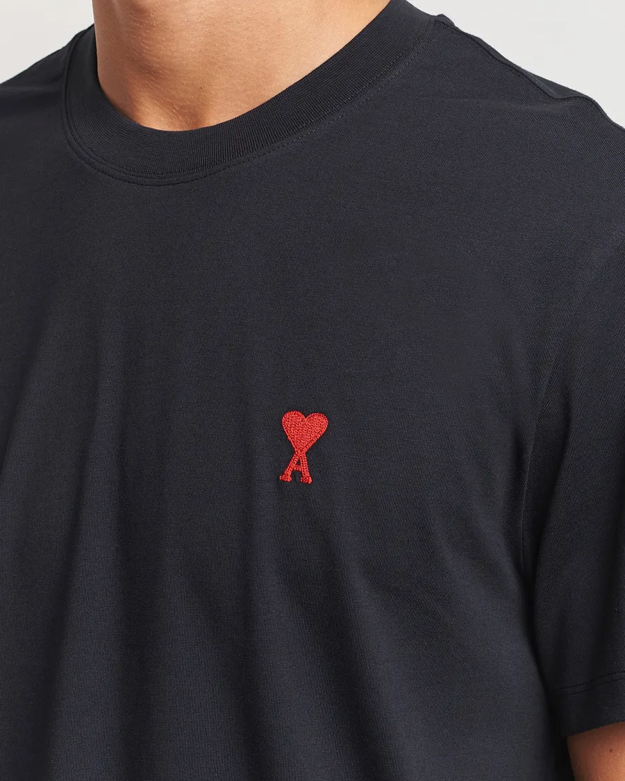 AMI Heart Logo T-Shirt Black