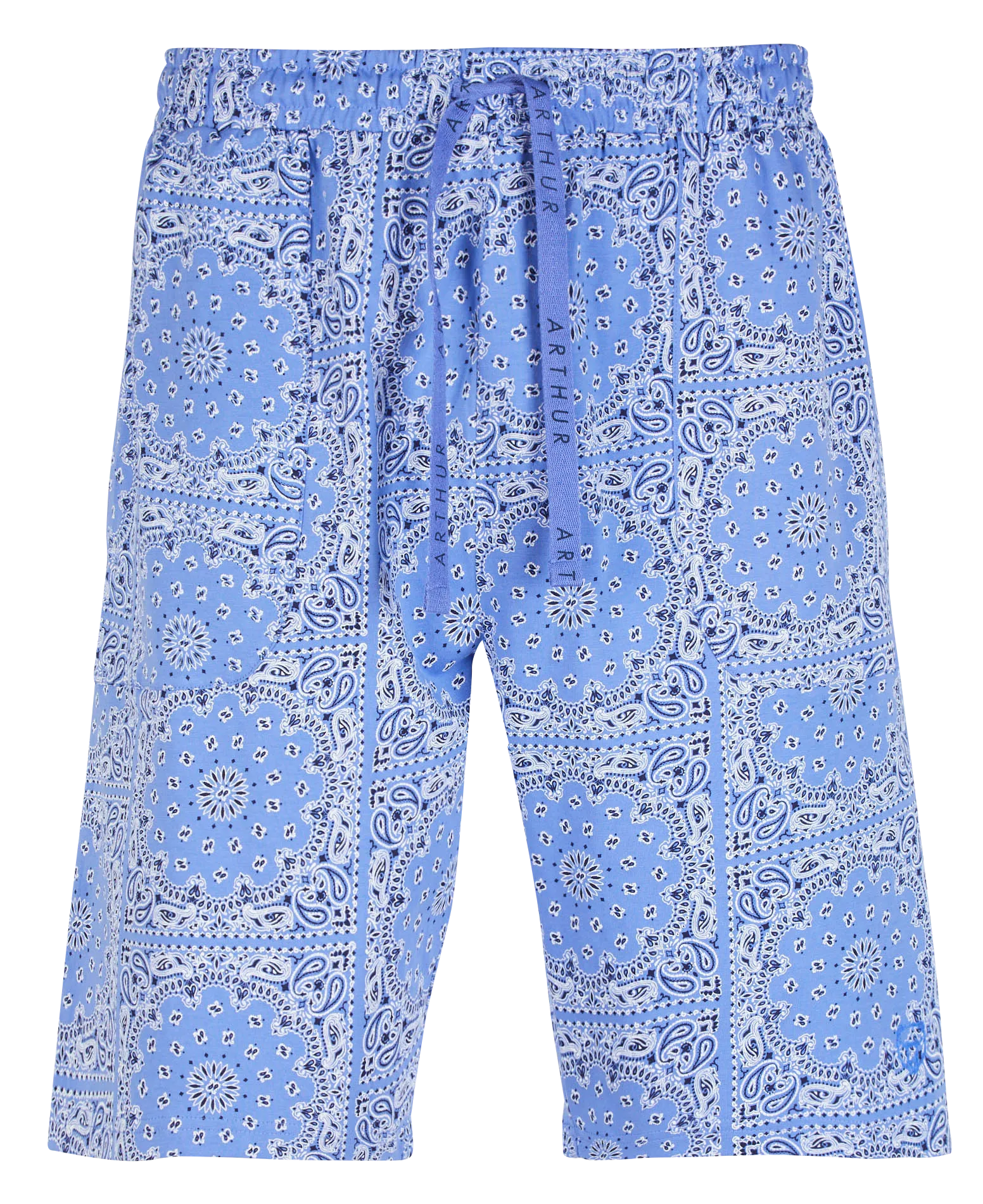 ARTHUR Bermudas de algodón con estampado en azul