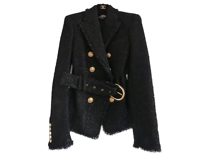 Balmain Chaquetas Negro 