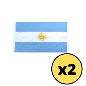 Bandera Argentina 150 Cm X 90 Cm - 2 UNIDADES