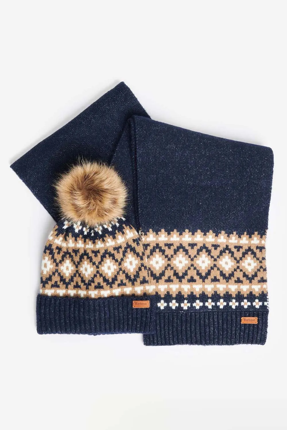 Barbour Set Gorro & Bufanda Eden Fairisle