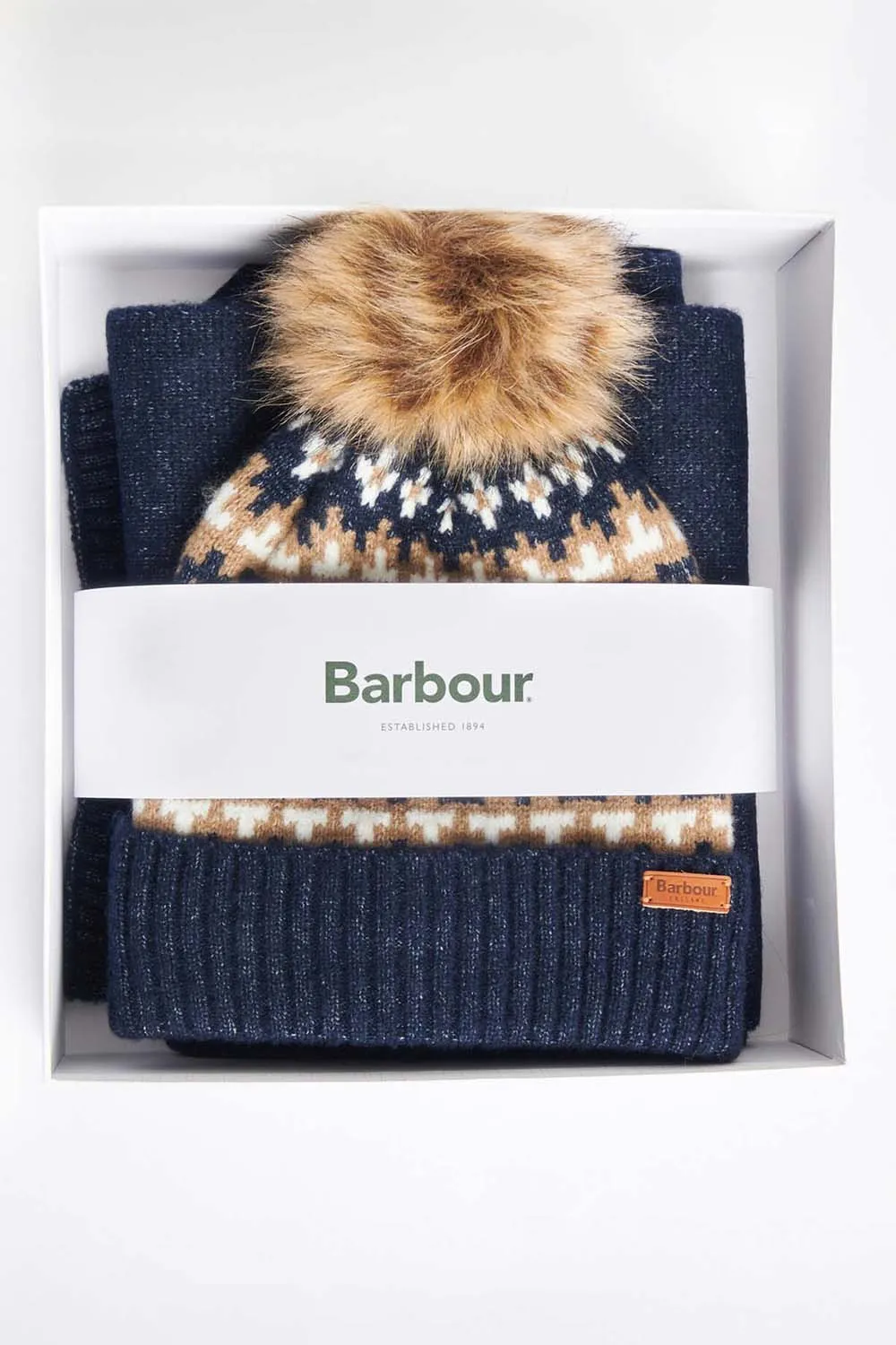 Barbour Set Gorro & Bufanda Eden Fairisle