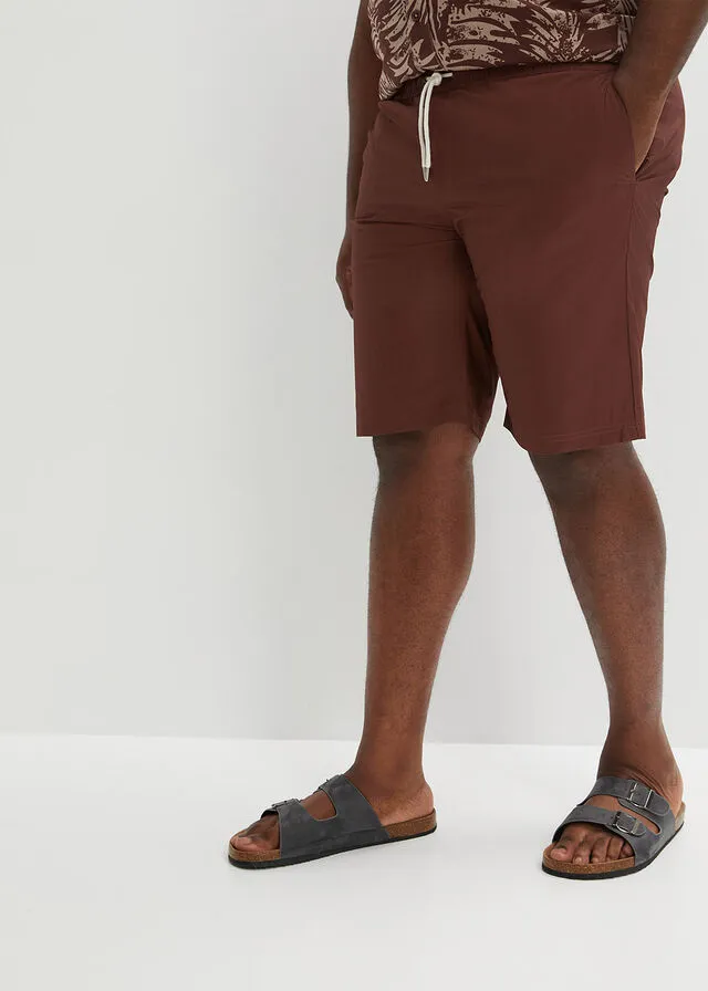 Bermudas con cintura elástica Marrón tierra