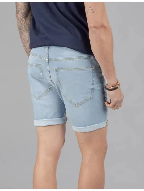 BERMUDAS DENIM SLIM SIN ROTOS