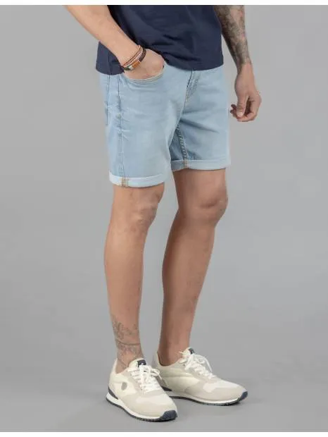 BERMUDAS DENIM SLIM SIN ROTOS