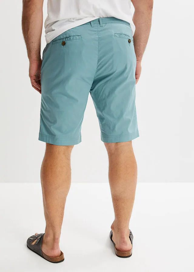 Bermudas tipo chino de corte regular azul bondi