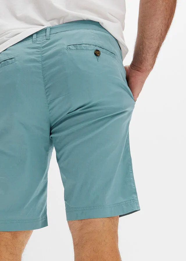 Bermudas tipo chino de corte regular azul bondi