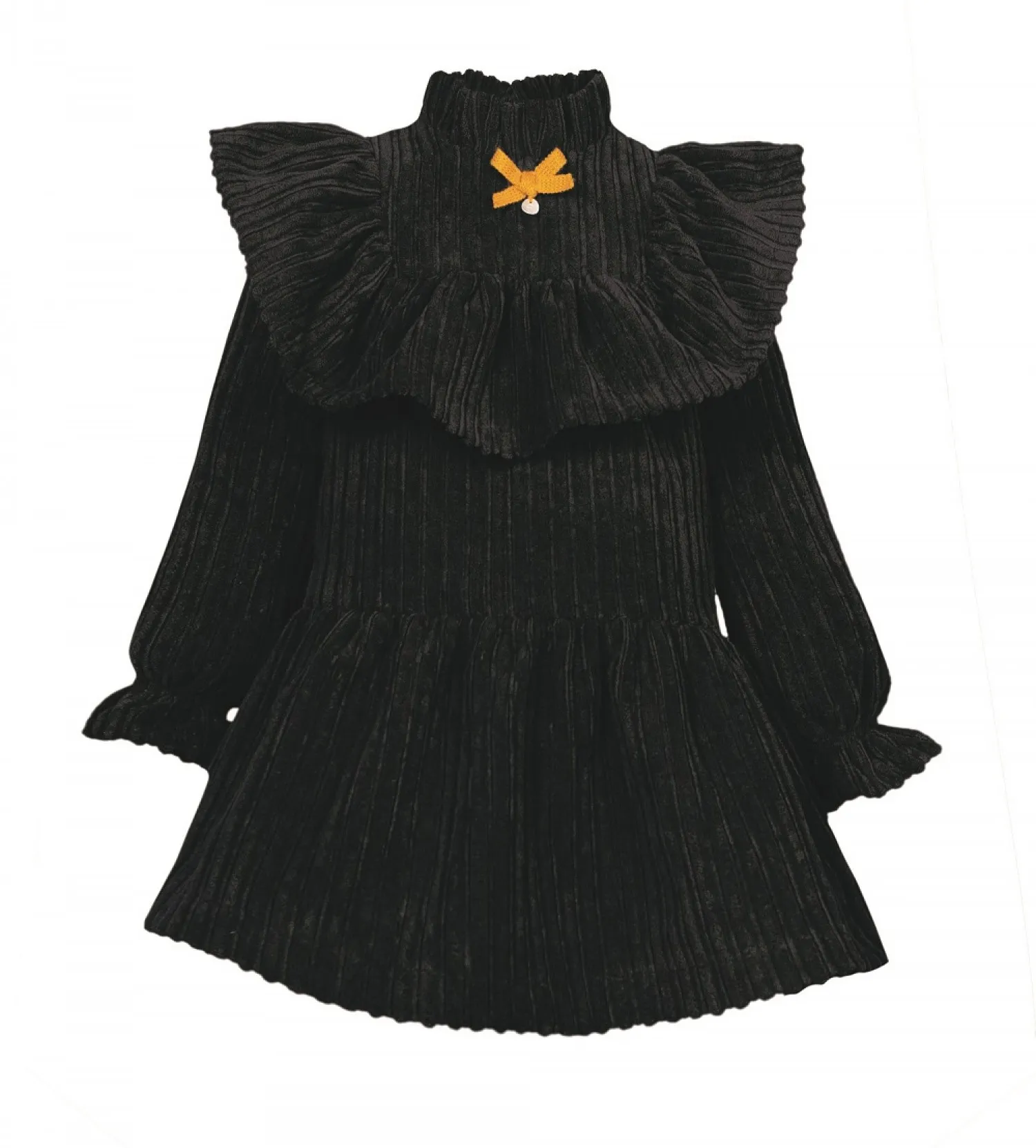 Black corduroy dress Casilda collection