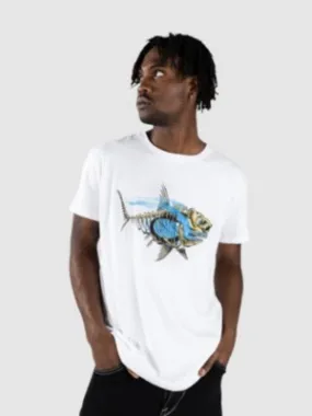 Blue Tomato Shark Skeleton Camiseta