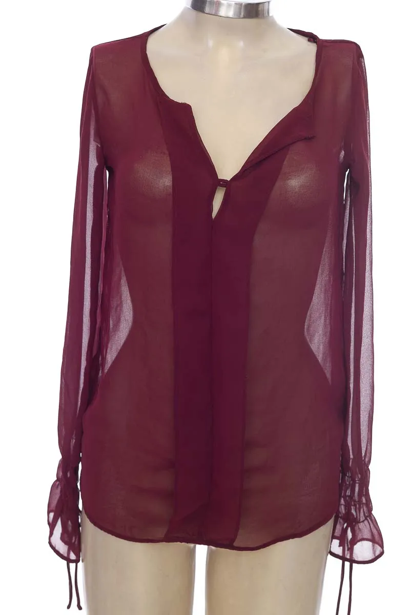 Blusa color Vinotinto - Zara