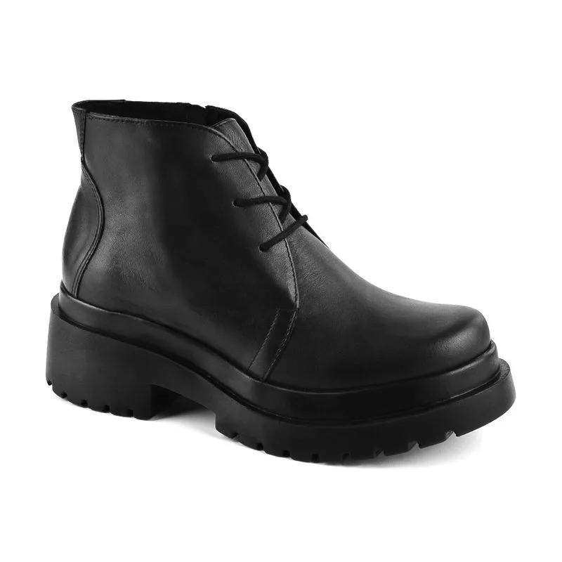 BOTA ACORDONADA MARCO DONATTI LUMIN BLACK