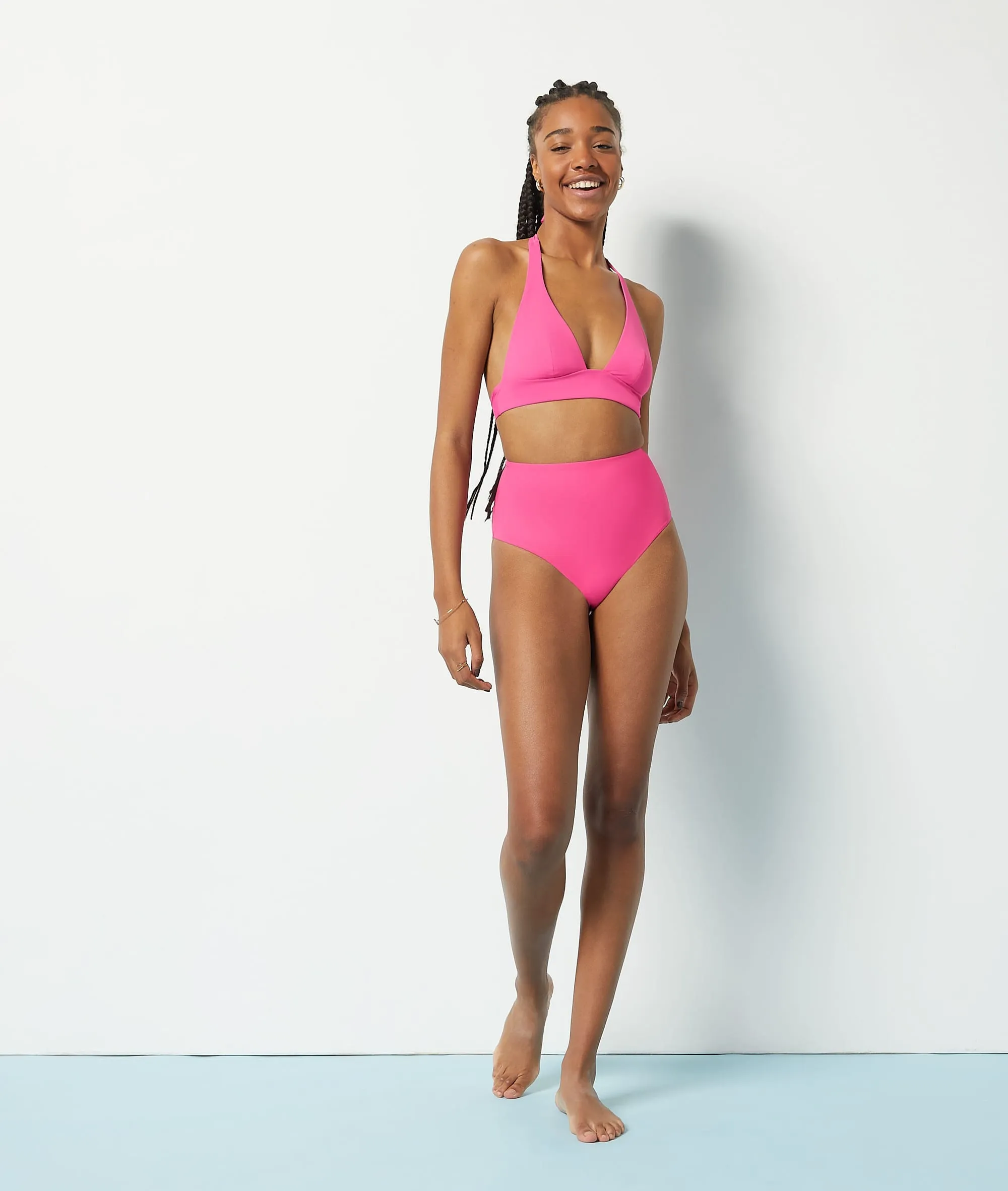 Braguita bikini efecto vientre plano SCULPTANT FUSHIA - ETAM