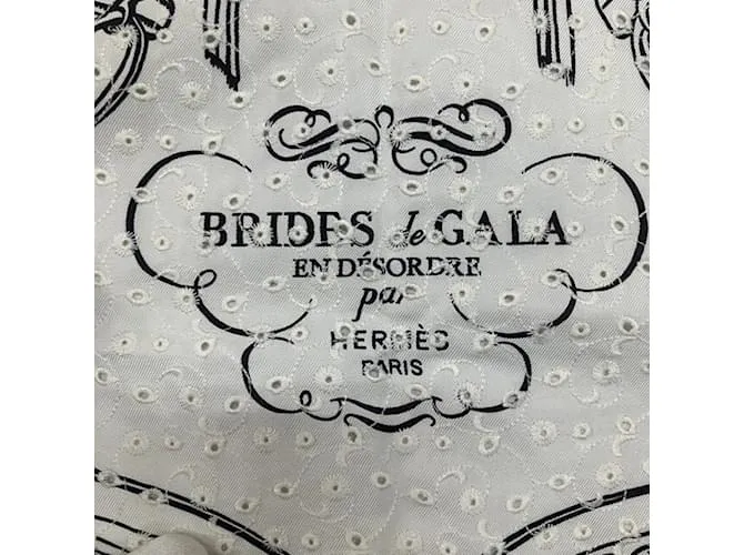 Bufanda Brid De Galla Carré 70 de Hermès Blanco 