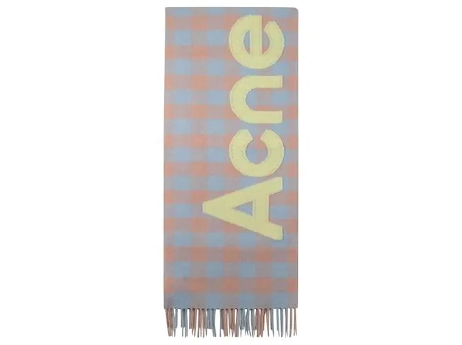 Bufanda Veda - Acne Studios - Lana - Beige/verde Castaño 