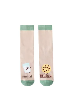 Calcetines galleta y vaso de leche - Juntos es mejor