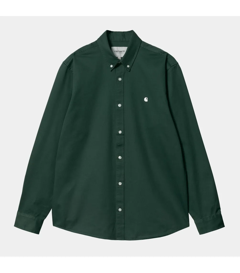 Camisa CARHARTT WIP L/s Madison - Discovery green / wax