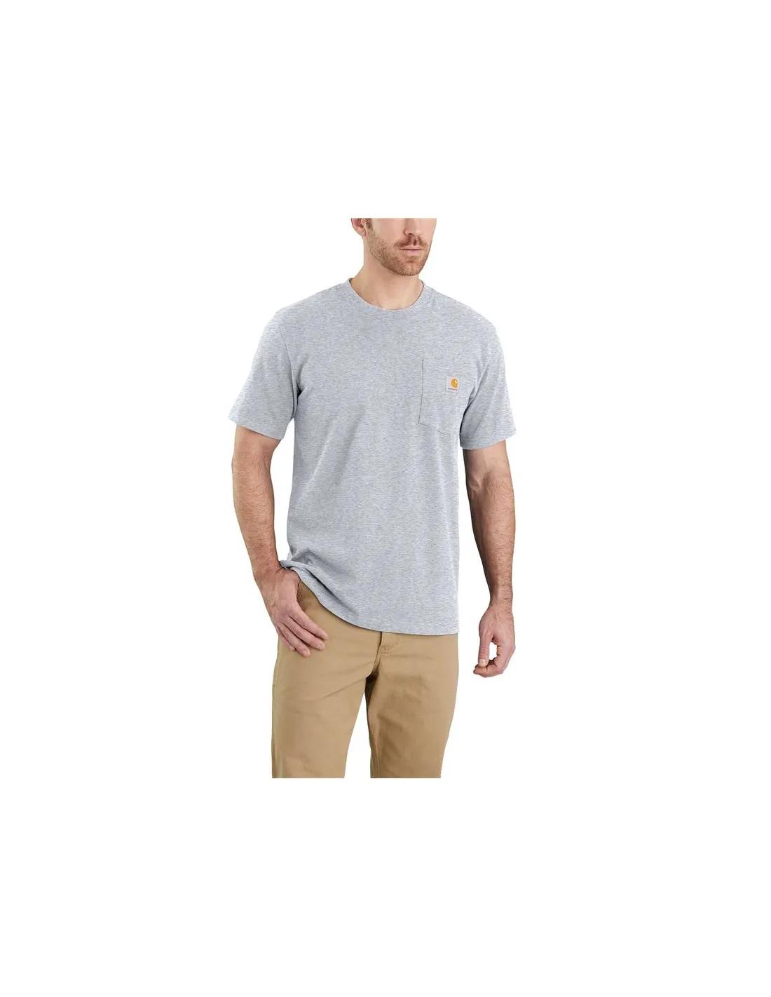 Camiseta Carhartt K87 Pocket S/S T-Shirt Hombre Gris