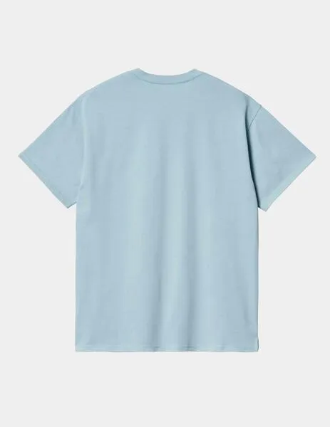 Camiseta CARHARTT MADISON - Frosted Blue / White