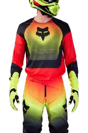 Camiseta de Cross FOX 360 Revise Rojo-Amarillo