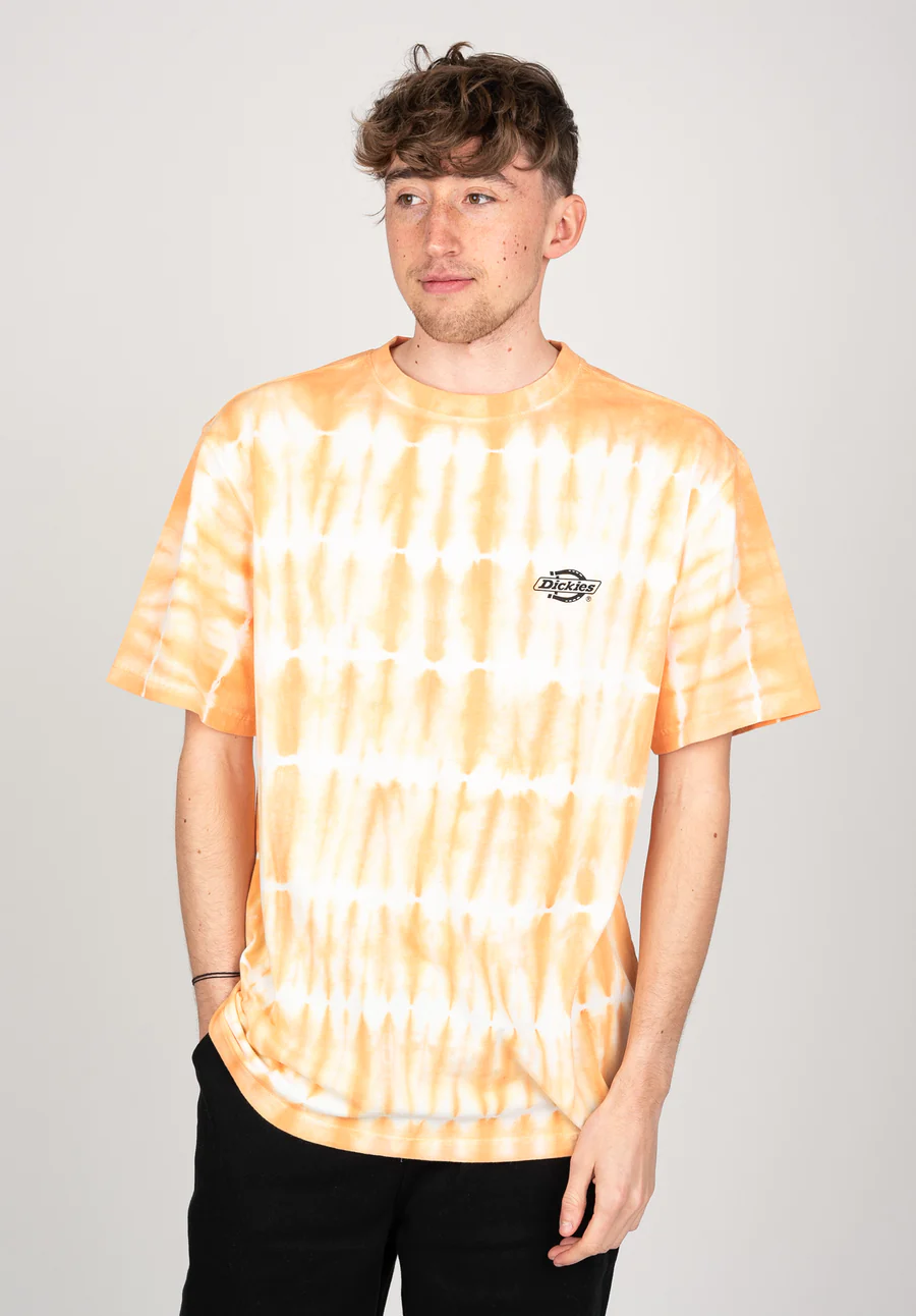 Camiseta DICKIES hombre Manga corta  WESTFIR REF.DK0A4BQE831 E83-Naranja blanco tie dye