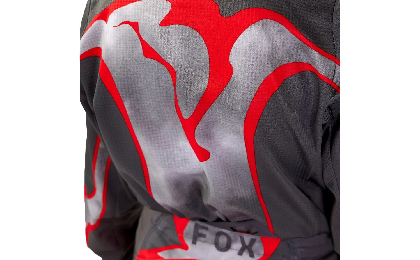 Camiseta Fox Infantil 180 Atlas Gris Rojo |31428-037|