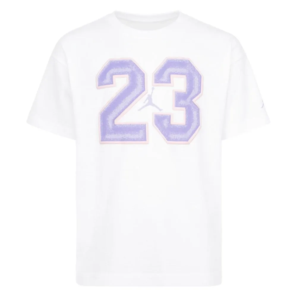 Camiseta Junior Jordan 23 Flight White Purple