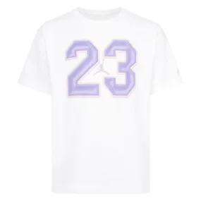 Camiseta Junior Jordan 23 Flight White Purple