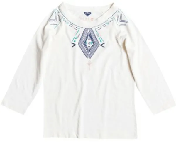 Camiseta ROXY niña manga larga My Hologram Native Festival (WZA0) Ref. ERGZT03122 blanca étnica