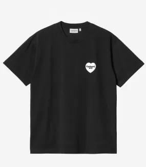 Carhartt WIP - Camiseta Para Hombre Negra - Heart Bandana T