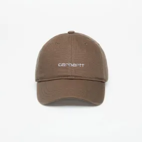 Carhartt WIP Canvas Script Cap Brown