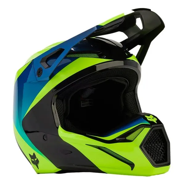 Casco FOX V1 Streak Black Yellow 