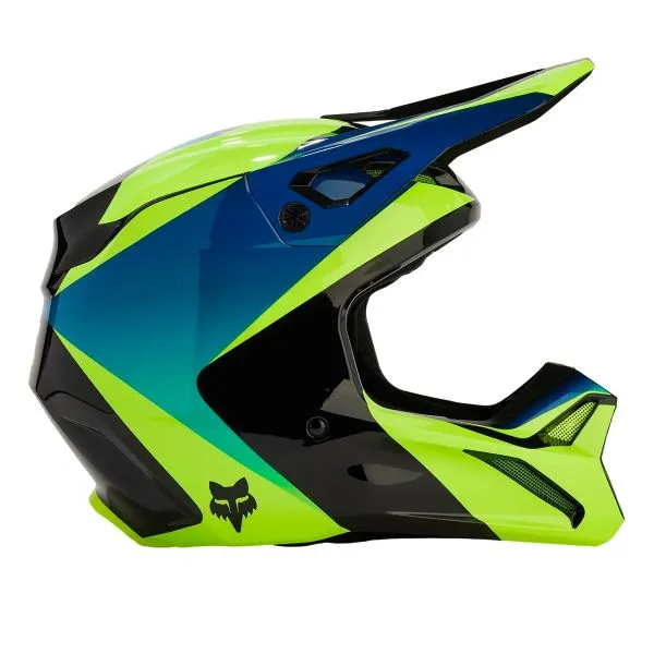 Casco FOX V1 Streak Black Yellow 