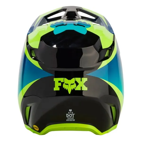 Casco FOX V1 Streak Black Yellow 