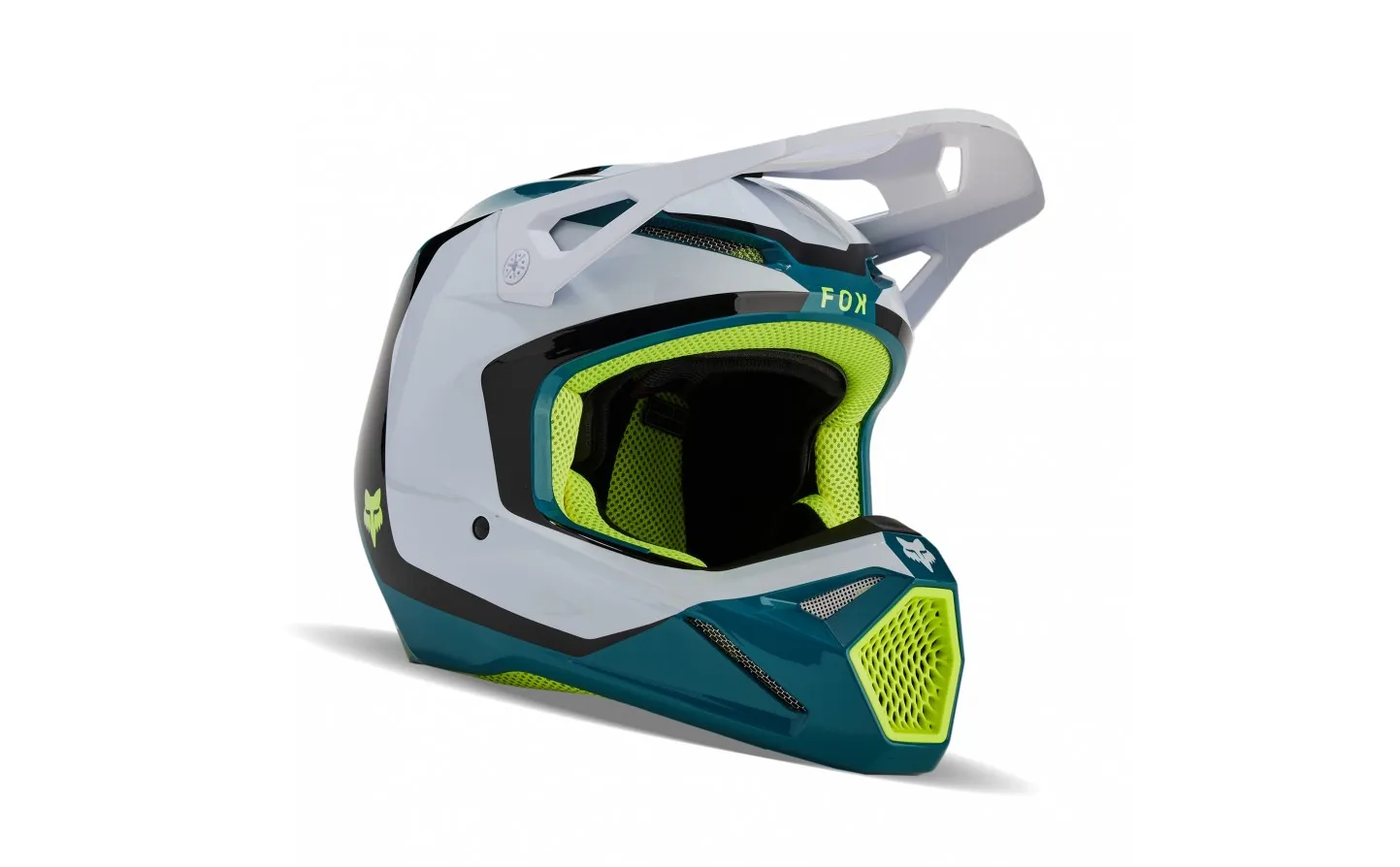 Casco Infantil Fox V1 Nitro Azul Maui |31400-551|