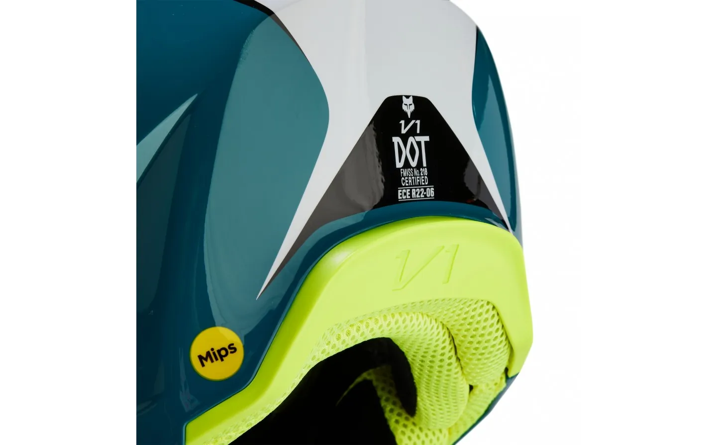 Casco Infantil Fox V1 Nitro Azul Maui |31400-551|