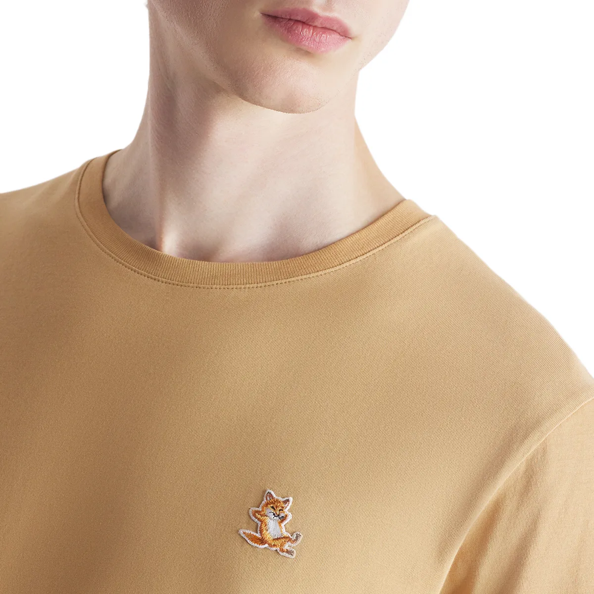 Chillax Fox Patch Regular Tee Shirt