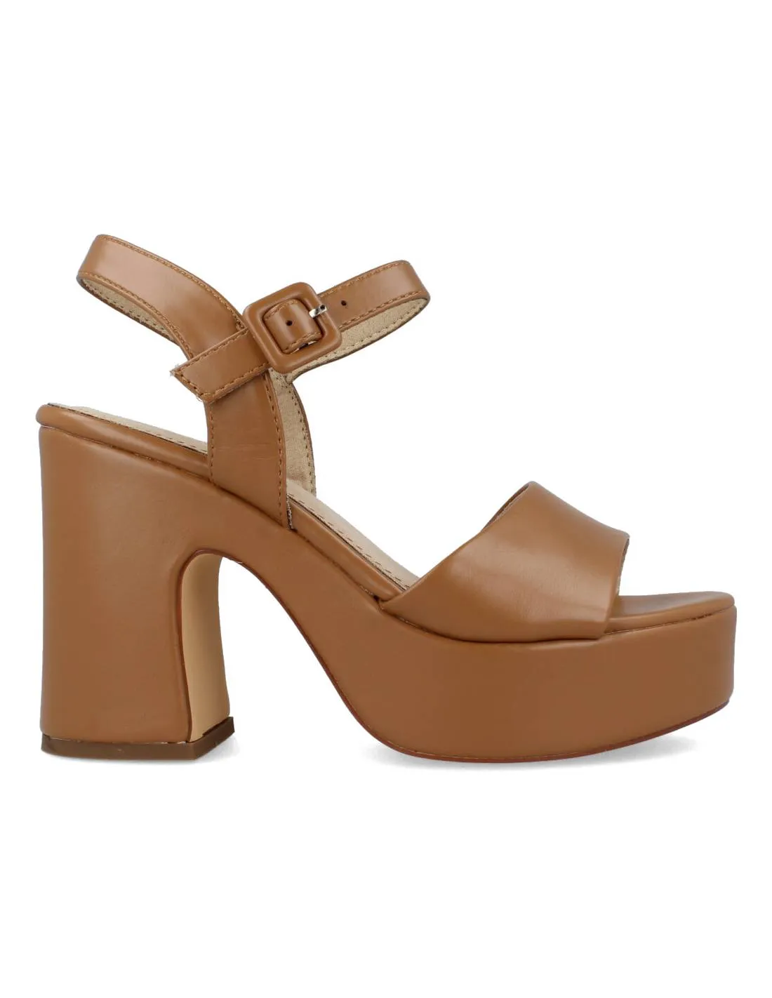 Corina - Sandalia Plataforma Camel