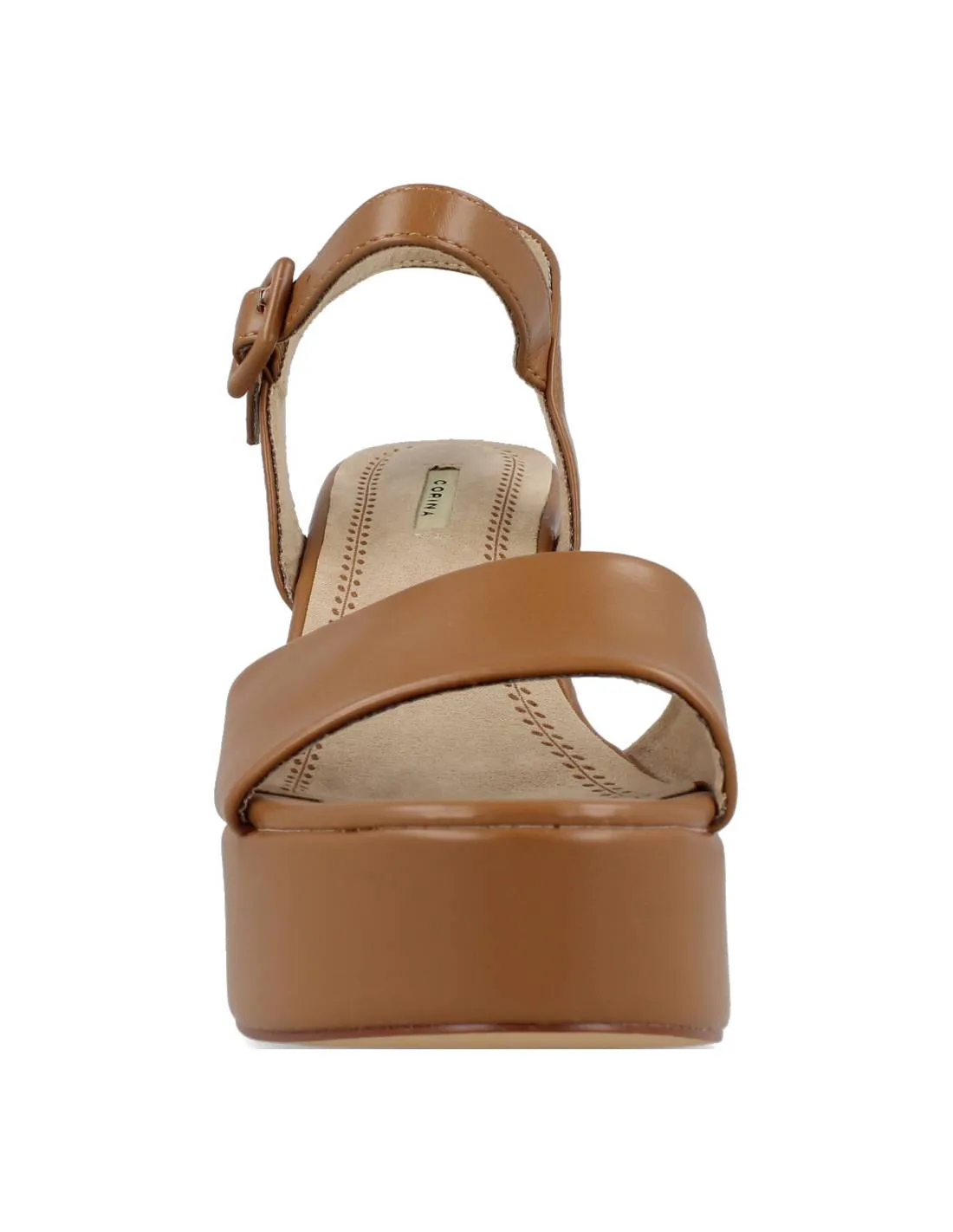 Corina - Sandalia Plataforma Camel