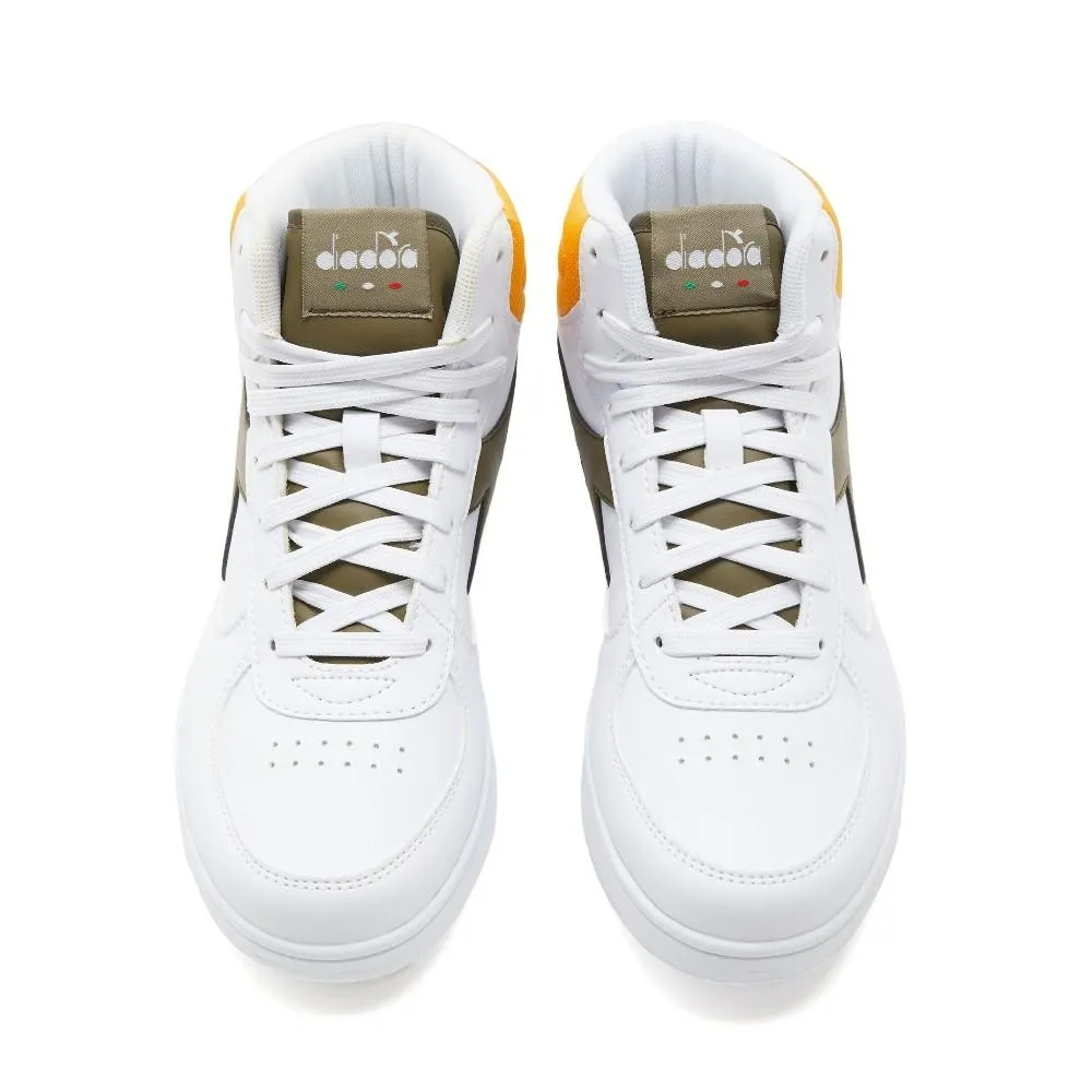 Diadora Kids Raptor_Mid_Gs White/Dark_Oliv