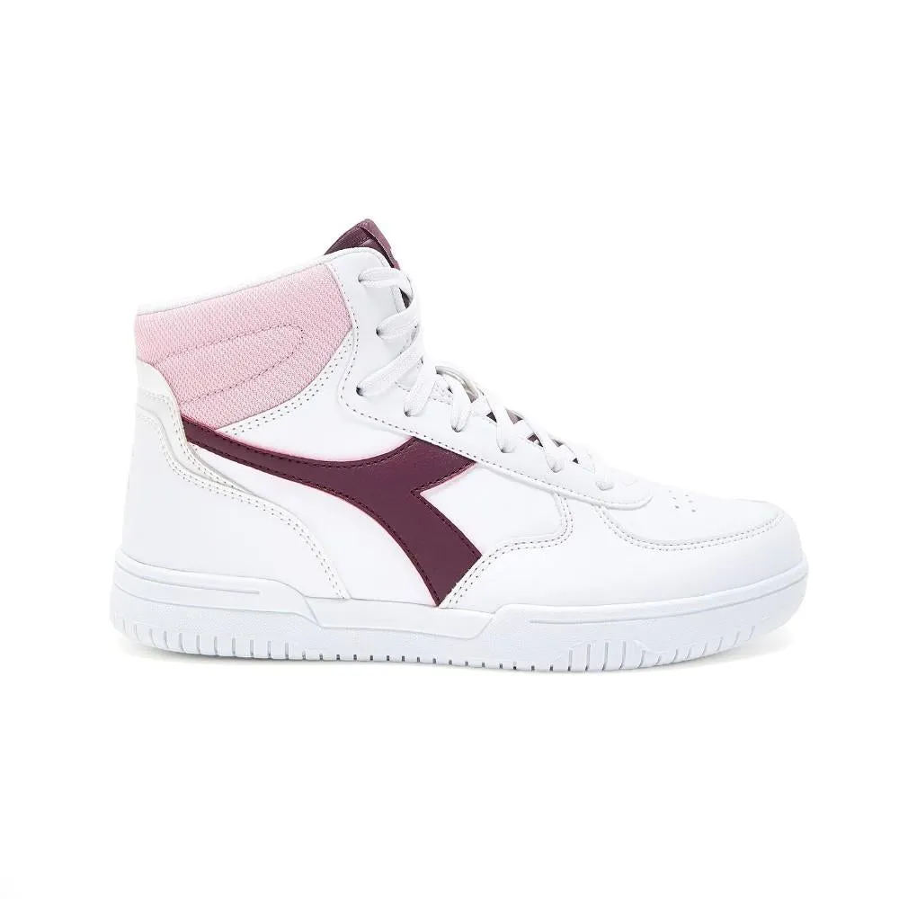 Diadora Kids Raptor_Mid_Gs White/Grape_Wine